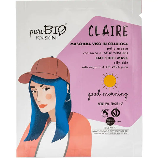 Maschere viso CLAIRE in cellulosa