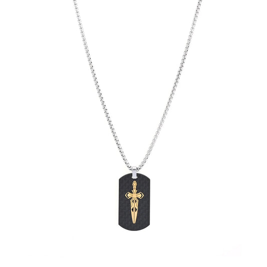 Collana uomo con ciondolo spada