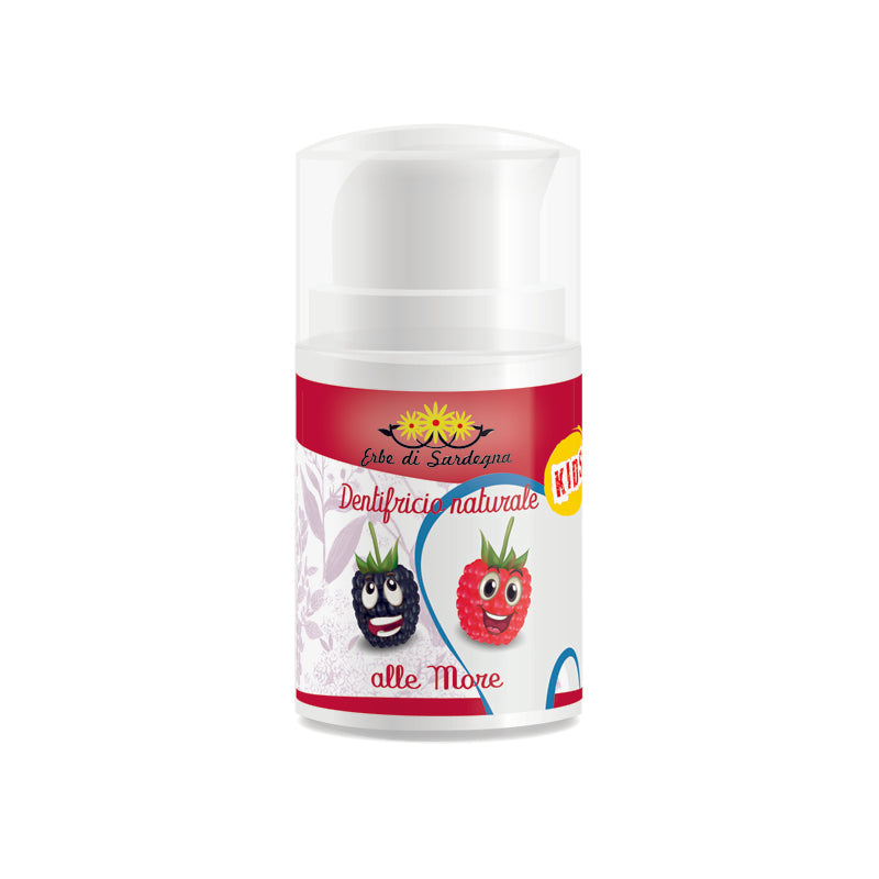 Dentifricio naturale bambino senza fluoro alle more