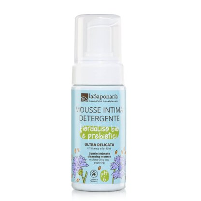Mousse detergente intima delicata - Fiordaliso Bio e Prebiotici