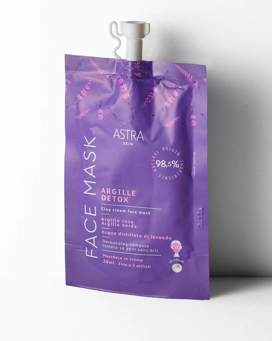 Maschera viso argilla purificante