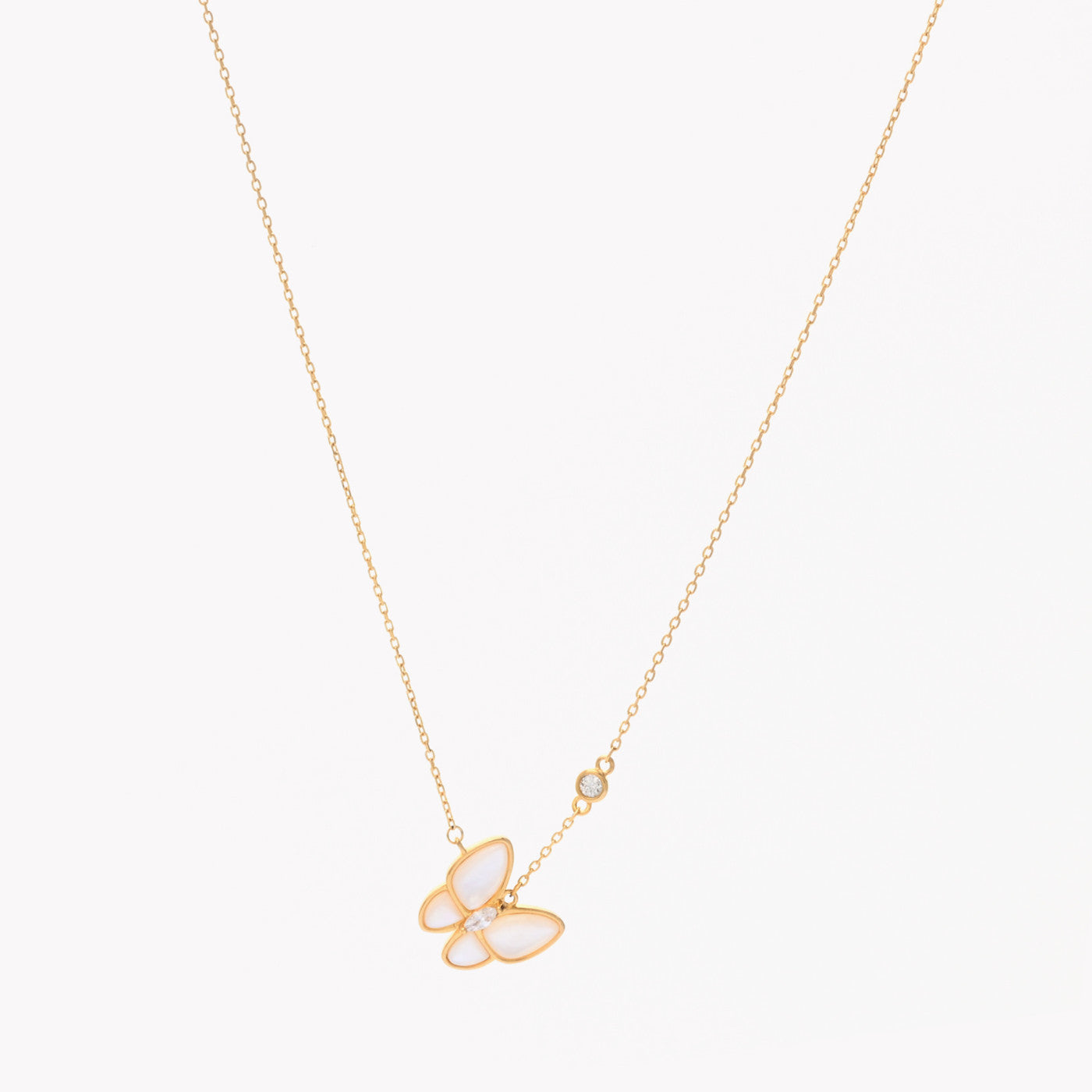 Collana semi preziose farfalla