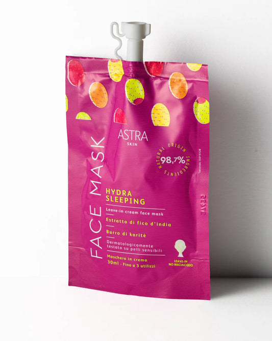 Maschera viso notte nutriente