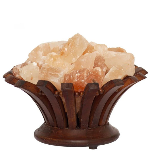 Lampada di sale Himalayano a forma di braciere