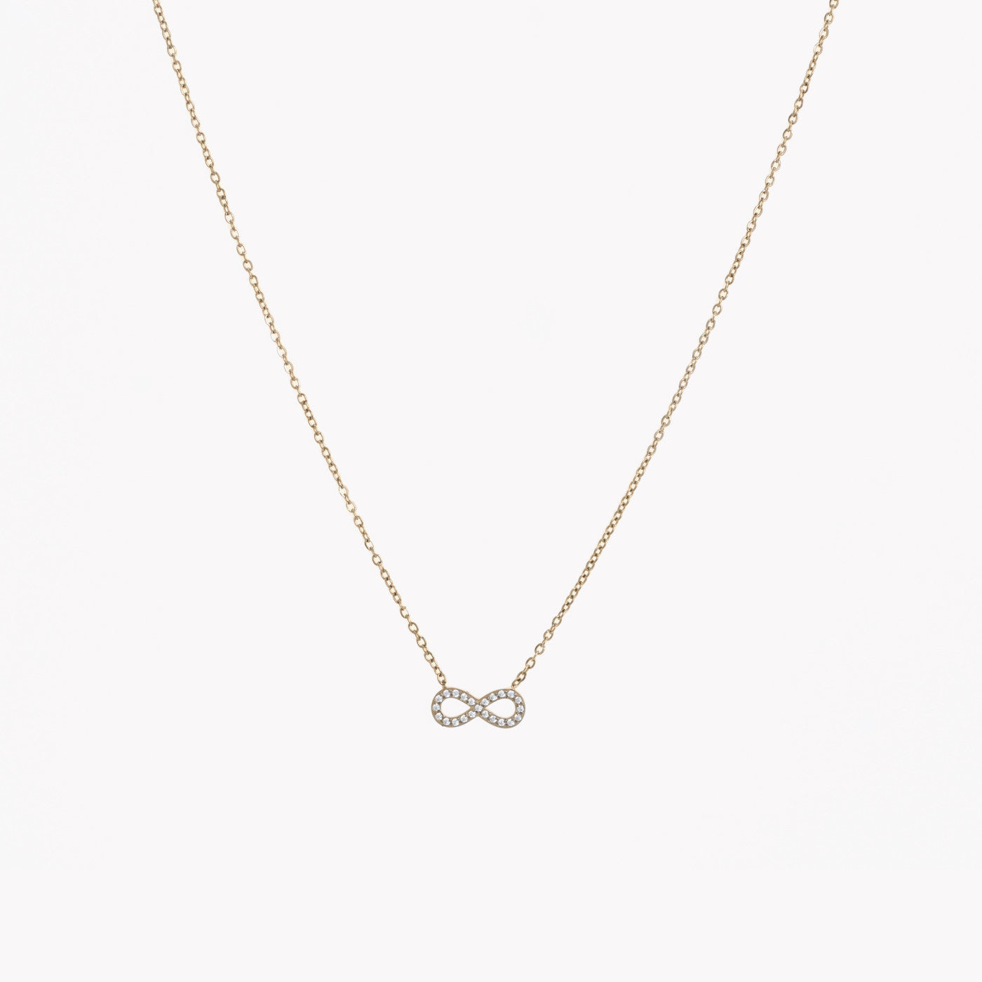 Collana di zirconi infinito