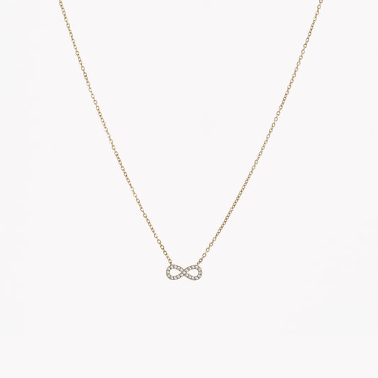 Collana di zirconi infinito