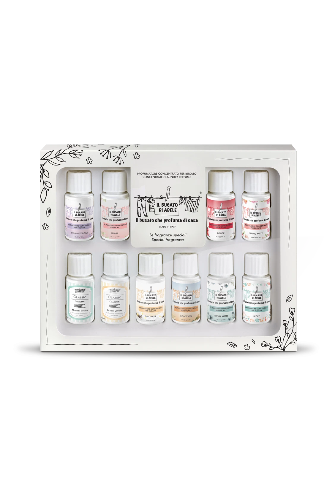 Cofanetto 10 fragranze bucato LE SPECIALI