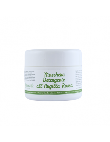 Maschera detergente all'argilla rossa attiva