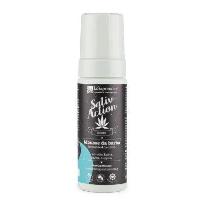 Mousse da barba Mousse a base di Cannabis Sativa, Salvia e Luppolo bio