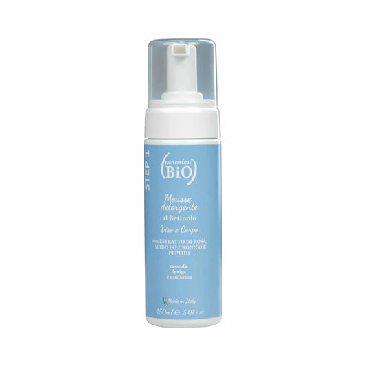 Mousse detergente viso al retinolo