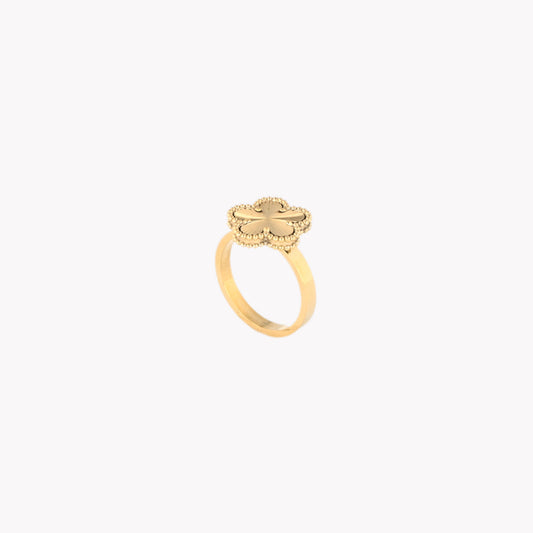 Anello fiore dorato