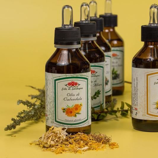 Olio vegetale di Calendula emolliente e lenitivo - ERBE DI SARDEGNA