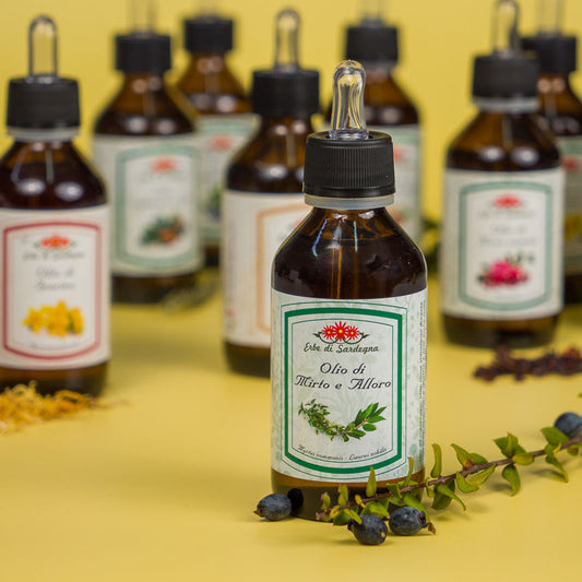 Olio di Mirto e Alloro Balsamico Aromatico - ERBE DI SARDEGNA