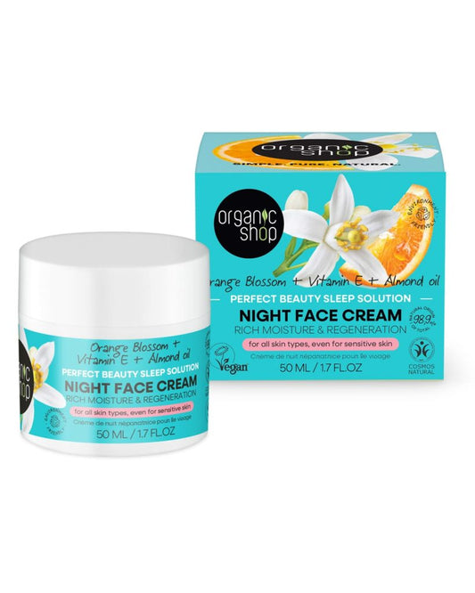 Crema viso notte idratante e rigenerante