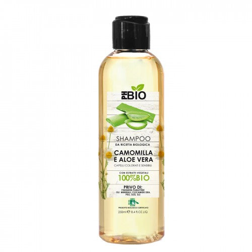 Shampoo Camomilla e Aloe Vera per capelli colorati e sensibili