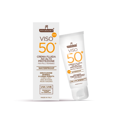 Crema viso con protezione solare spf 50 +