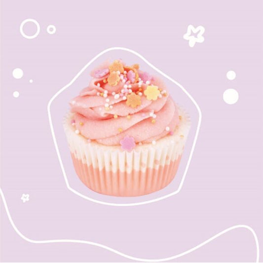 Cupcake bagnoschiuma "volo in aria"