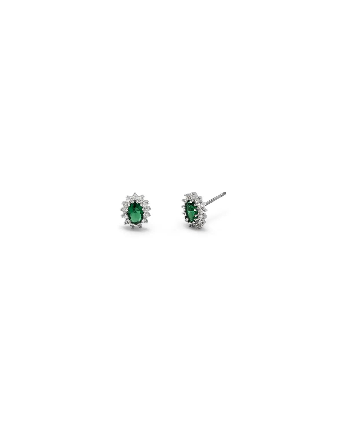 Orecchini Kate argento verde