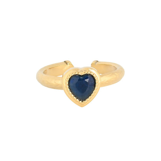 Anello cuore nero