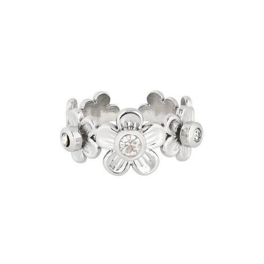 Anello flores argento