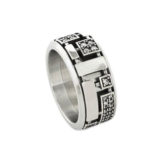 Anello con forme geometriche