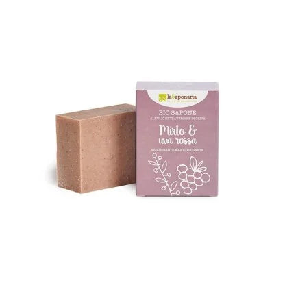 Sapone mirto e uva rossa Sapone solido rigenerante ed antiossidante - La Saponaria