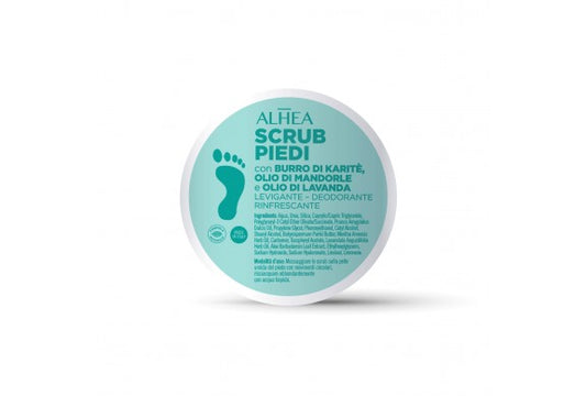 Scrub piedi con burro di karitè, olio di mandorle e lavanda