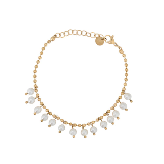 Bracciale pendenti in perle