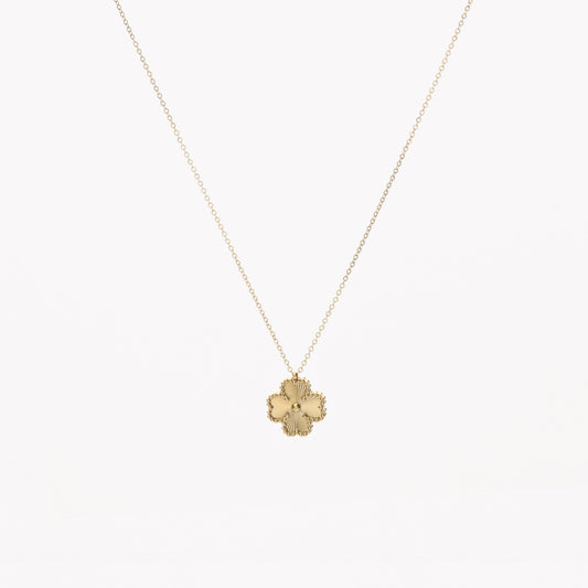 Collana trifogli struttura in acciaio