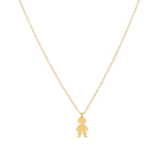 Collana oro/argento bambino